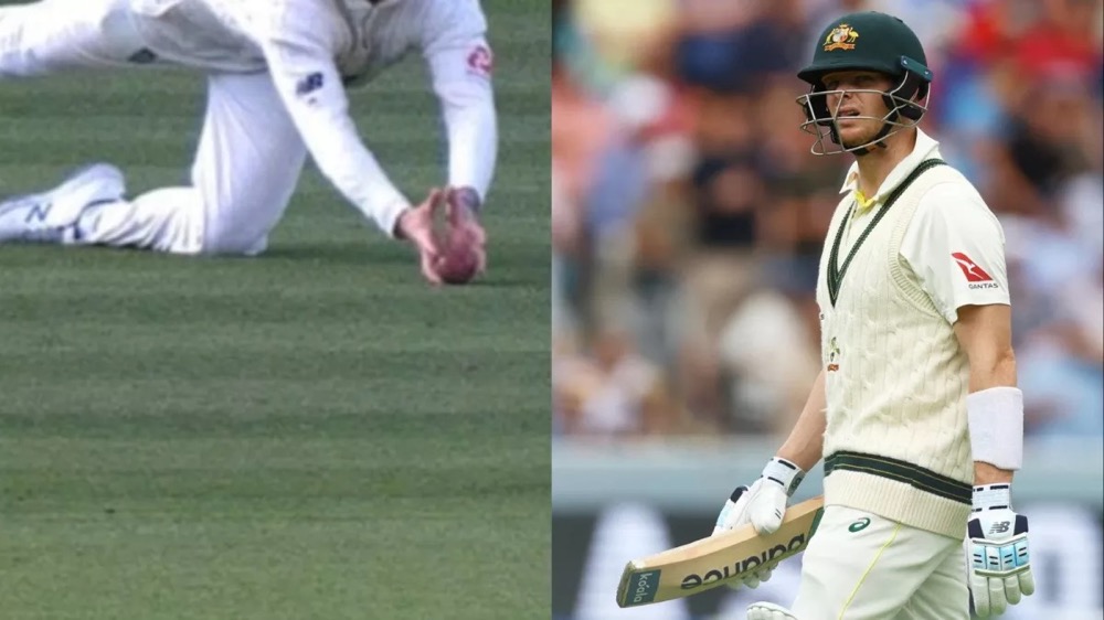 a controversial catch by Steve Smith caused a stir once again