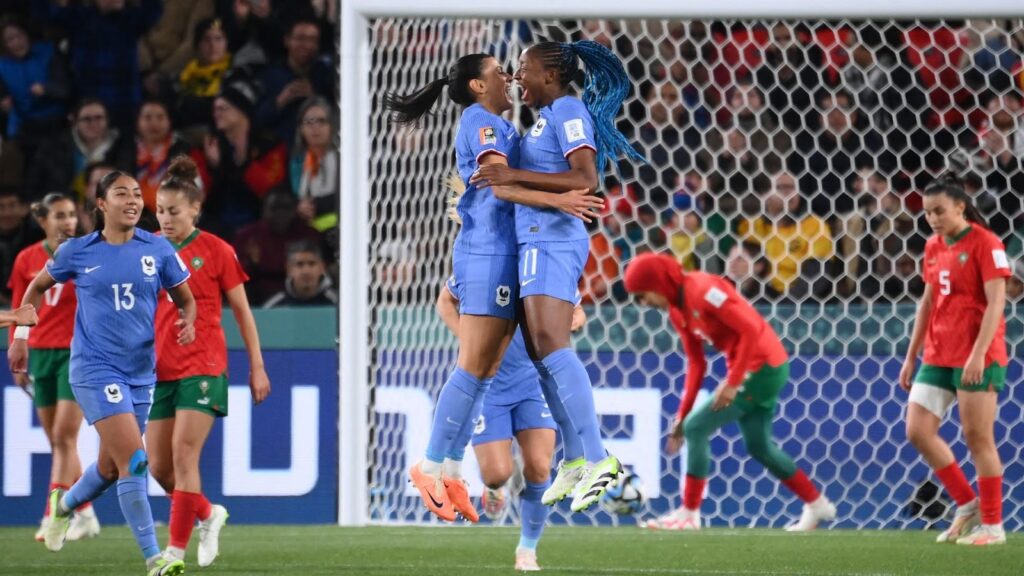 France dominated Morocco with a 4-0 victory at Adelaide's Hindmarsh Stadium, securing their spot in the FIFA Women's World Cup 2023 quarterfinals and displaying their superior skills on the field.