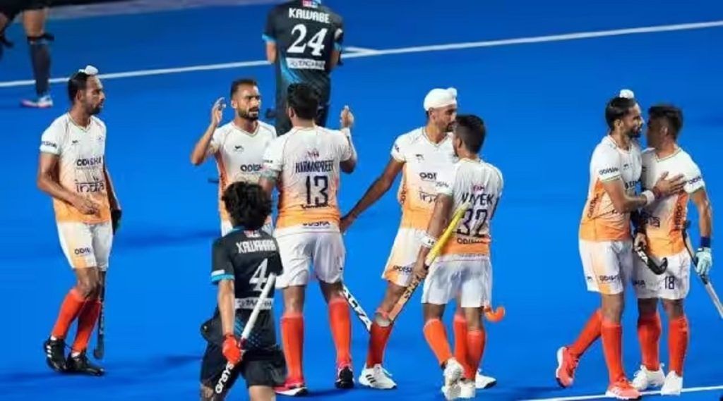 Indian hockey team dominates Malaysia with a 5-0 victory, securing top spot in the Asian Champions Trophy and inching closer to semifinals.