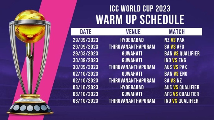 Full Schedule of ICC World Cup 2023