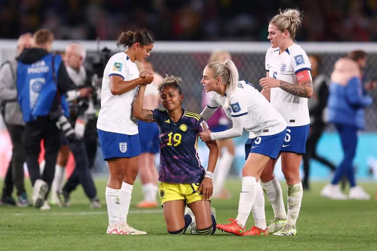 England's comeback win against Colombia secures their spot in the Women's World Cup semi-finals, where they will face Australia.